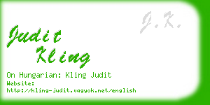 judit kling business card